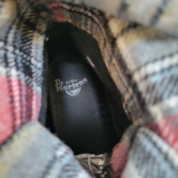 Dr. Martens Triumph Dark Green Combat Foldover Boots with Ribbon Laces Size 8 - Picture 9 of 14